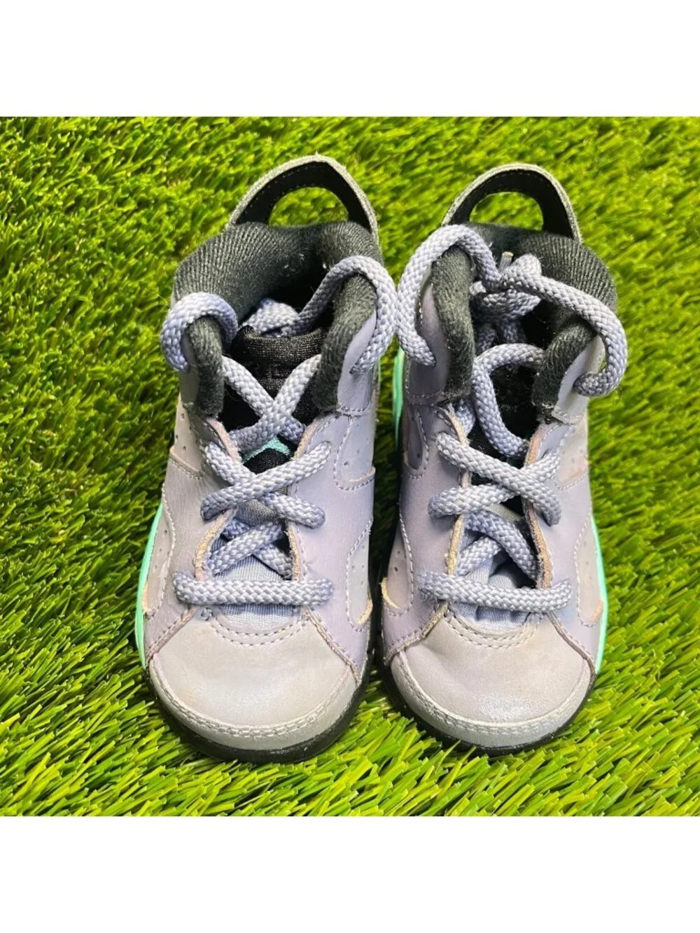 Nike Air Jordan 6 Retro Iron Purple Toddler Size 5C Athletic Shoes Sneakers